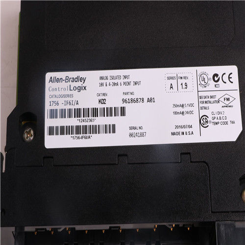 Allen Bradley 1756-IF6I 1756IF6I  AB ControlLogix Isolated Analog Input Module